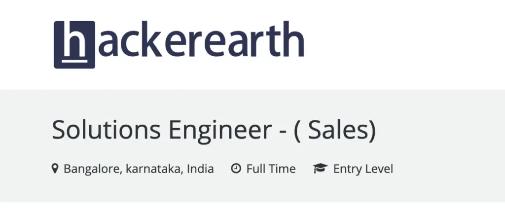 HackerEarth Recruitment Drive 2025 | Sales Job for Freshers