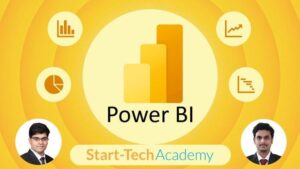 Image featuring Master Power BI course with graphs and charts, highlighting free Udemy coupon offer.