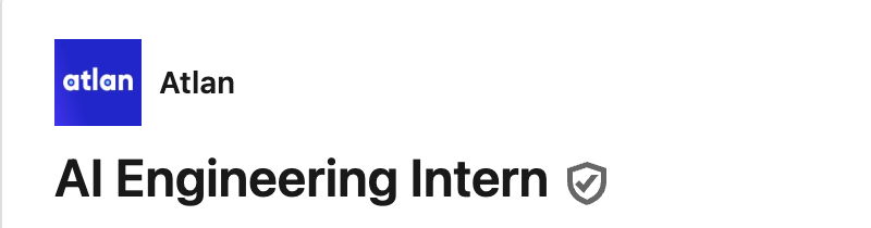 Atlan Is Hiring College Students | Remote Ai Internship 2025 1 Atlan is Hiring College Students | AI Engineering Internship 2025