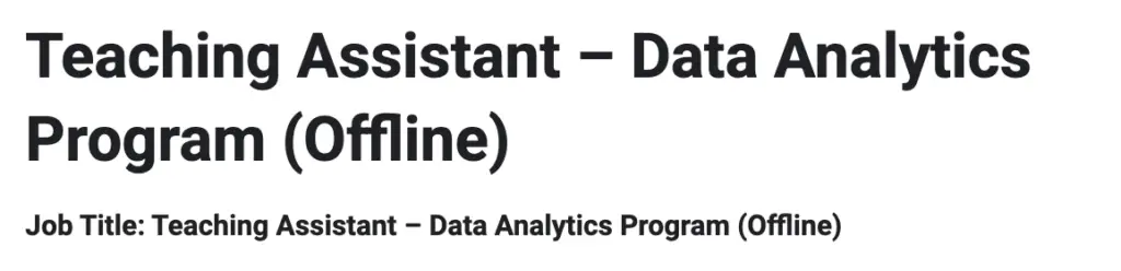 Physics Wallah Teaching Assistant Job Opening - Data Analytics Openings In 2025 1 Screenshot 2025 08 30 at 12.27.35
