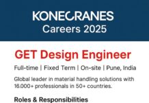 Konecranes Mechanical Engineer Jobs 2025 | Graduate Engineering Trainee (GET) for Freshers