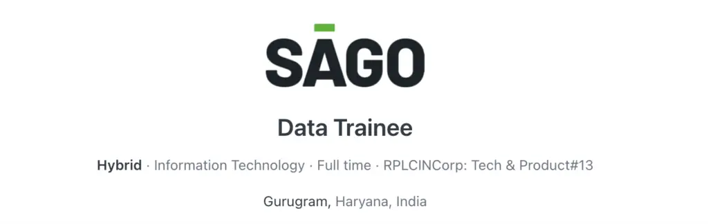 Sago Is Hiring Data Trainee | Job Openings 2025 For Freshers 1 Screenshot 2025 09 07 at 20.23.40